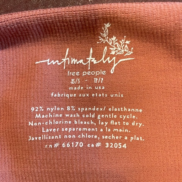 NWOT Free People Intimately Solstice Bodysuit in Burnt Umber Womens Size XS/S - Picture 5 of 5